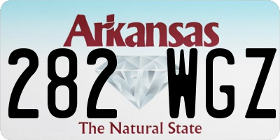 AR license plate 282WGZ