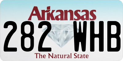 AR license plate 282WHB