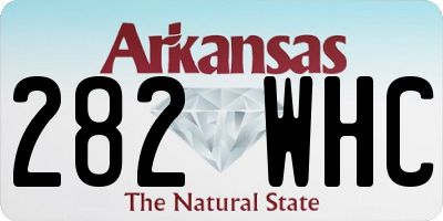 AR license plate 282WHC
