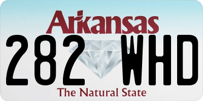 AR license plate 282WHD