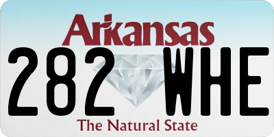 AR license plate 282WHE