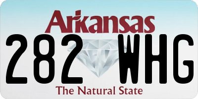 AR license plate 282WHG