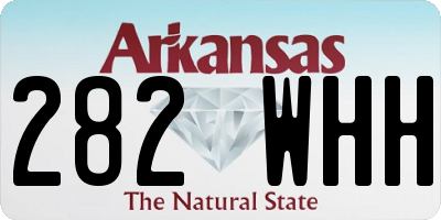 AR license plate 282WHH