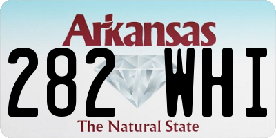 AR license plate 282WHI