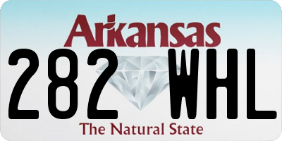 AR license plate 282WHL