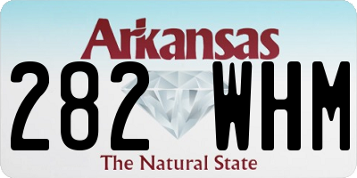AR license plate 282WHM