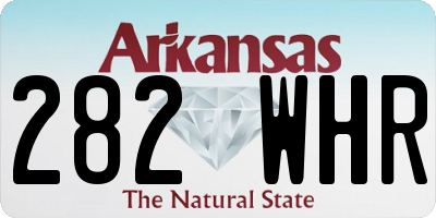 AR license plate 282WHR