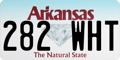 AR license plate 282WHT