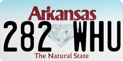 AR license plate 282WHU