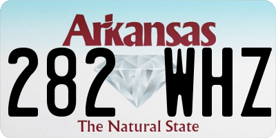 AR license plate 282WHZ