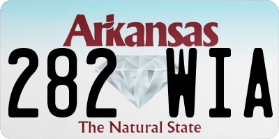 AR license plate 282WIA
