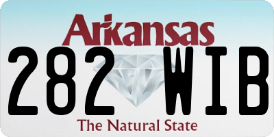 AR license plate 282WIB
