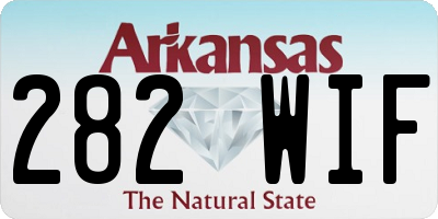 AR license plate 282WIF
