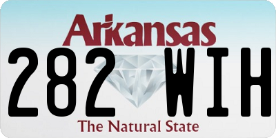 AR license plate 282WIH