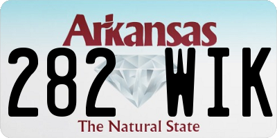 AR license plate 282WIK