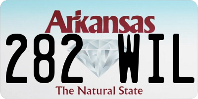 AR license plate 282WIL