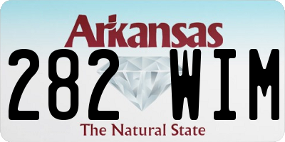 AR license plate 282WIM