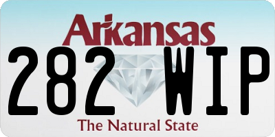 AR license plate 282WIP