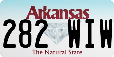 AR license plate 282WIW