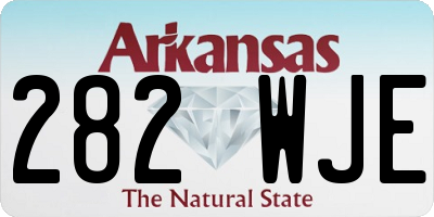 AR license plate 282WJE
