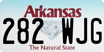 AR license plate 282WJG