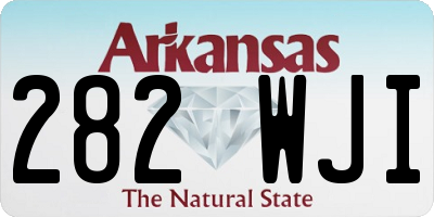 AR license plate 282WJI