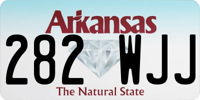AR license plate 282WJJ