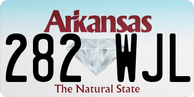 AR license plate 282WJL