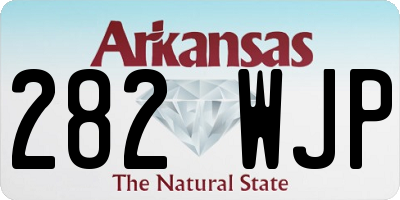 AR license plate 282WJP