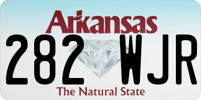 AR license plate 282WJR