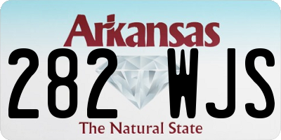 AR license plate 282WJS