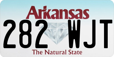 AR license plate 282WJT