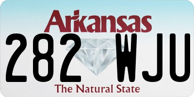 AR license plate 282WJU