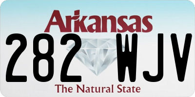 AR license plate 282WJV