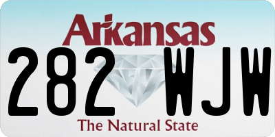 AR license plate 282WJW