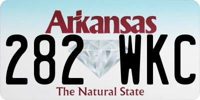 AR license plate 282WKC