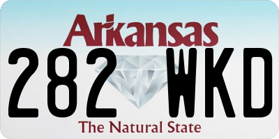 AR license plate 282WKD