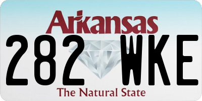 AR license plate 282WKE