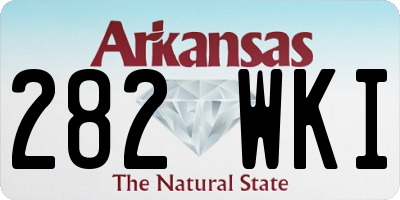 AR license plate 282WKI