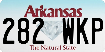 AR license plate 282WKP