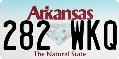 AR license plate 282WKQ