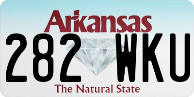 AR license plate 282WKU