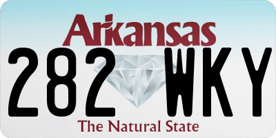 AR license plate 282WKY