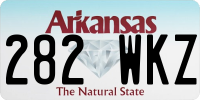 AR license plate 282WKZ