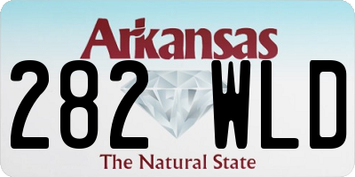 AR license plate 282WLD