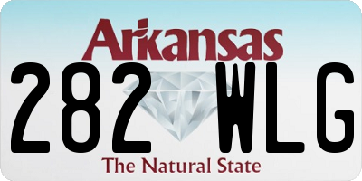 AR license plate 282WLG