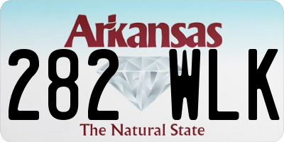 AR license plate 282WLK