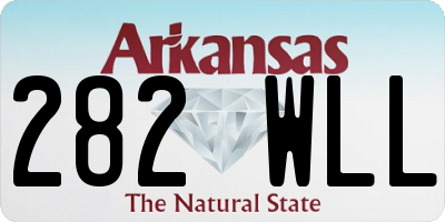 AR license plate 282WLL