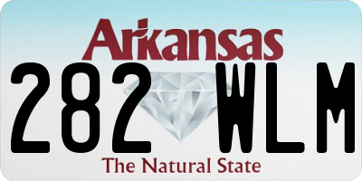 AR license plate 282WLM