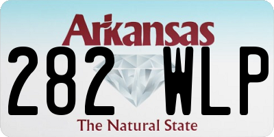 AR license plate 282WLP